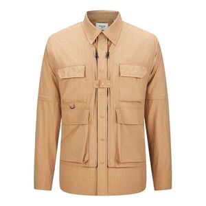 Firetrap Mens 3 in 1 Ripstop Convertible Shirt / Khaki